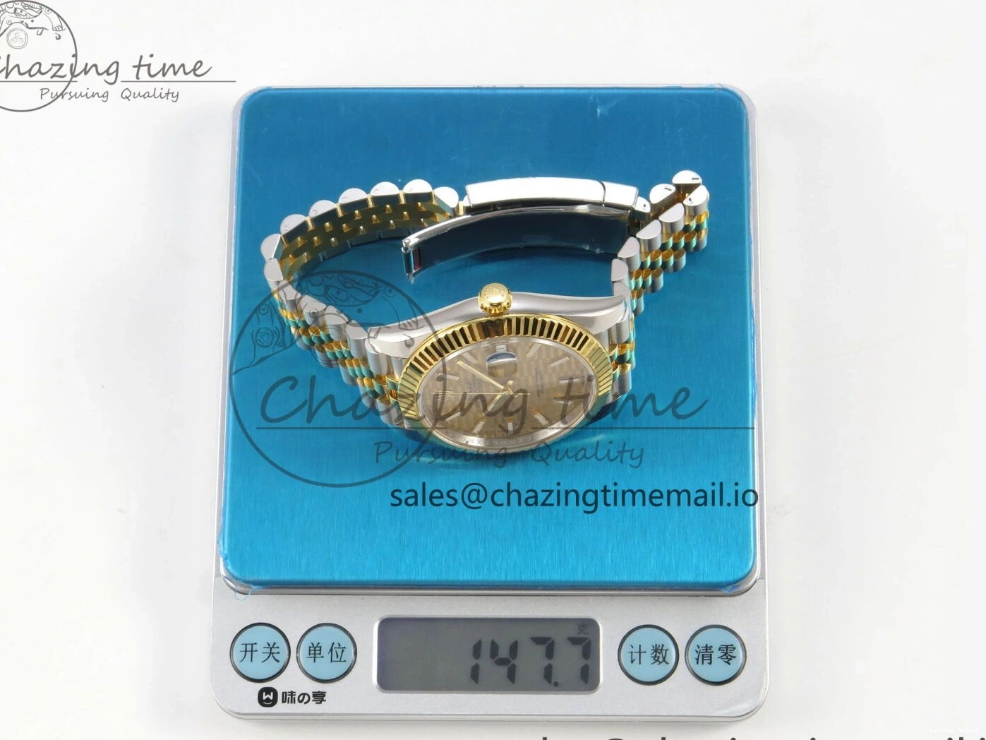0226 TravelReady DateJust 41 126333 SS YG ARF 1:1 Best Edition YG Texture Stick Dial on Jubilee Bracelet SH3235 (Weighted) 217